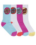 Santa Cruz Other Dot Crew Sock 4 Pack