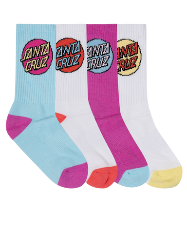Santa Cruz Other Dot Crew Sock 4 Pack