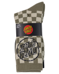 Santa Cruz Breaker Check Opus Dot Release Crew Sock 2 Pack