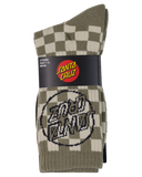 Santa Cruz Breaker Check Opus Dot Release Crew Sock 2 Pack