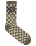 Santa Cruz Breaker Check Opus Dot Release Crew Sock 2 Pack