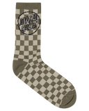 Santa Cruz Breaker Check Opus Dot Release Crew Sock 2 Pack