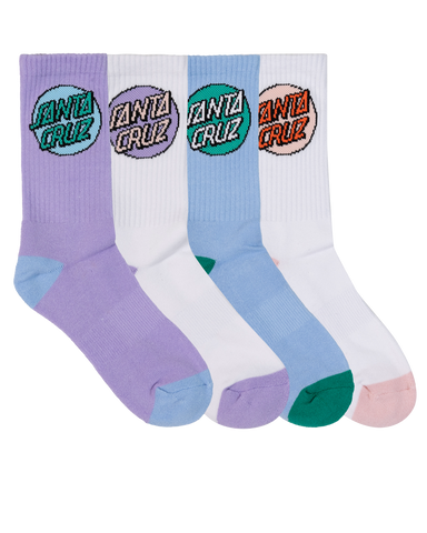 Santa Cruz Other Dot Crew Sock 4 Pack