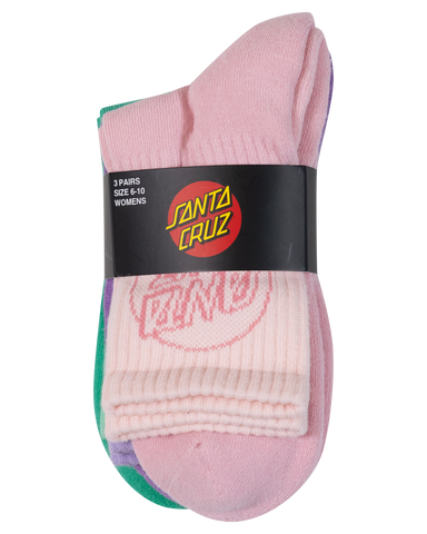 Santa Cruz Opus Dot Mid Sock 3 Pack