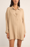Rhythm Sun Ray Long Sleeve Shirt Dress