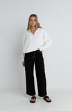 Rhythm Muse V-Neck Collared Jumper