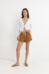 Rhythm Belle Tie Front Long Sleeve Top