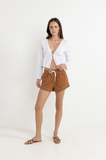 Rhythm Belle Tie Front Long Sleeve Top