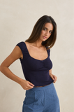 Rhythm Gracie Sweatheart Top