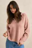 Rhythm Quinn Zip Knit