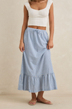 Rhythm Lola Check Tiered Maxi Skirt