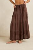 Rhythm Classic Tiered Maxi Skirt
