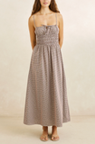 Rhythm London Check Midi Dress