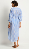 Sea Level Boho Long Shirt Dress