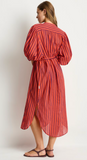 Sea Level Vacay Boho Long Shirt Dress