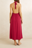 Rhythm Sunny Days Linen Halter Neck Maxi Dress