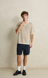 Rhythm Hi Lo Knit Polo Shirt