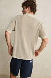 Rhythm Hi Lo Knit Polo Shirt