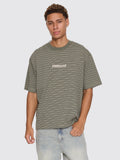 Thrills Built to Last Stripe Oversize Box Crop Tee