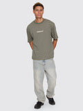 Thrills Built to Last Stripe Oversize Box Crop Tee
