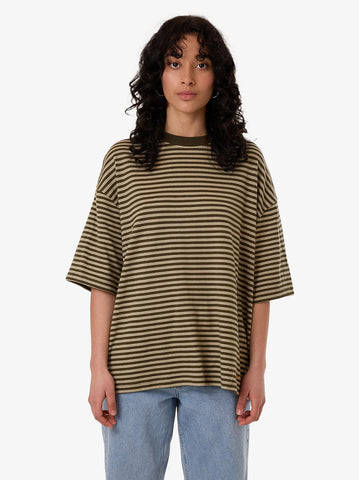 Thrills Quinn Stripe Oversized Tee