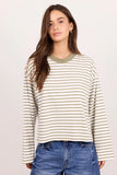Stories be Told Unite Khaki White Stripe Long Sleeve
