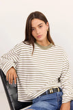 Stories be Told Unite Khaki White Stripe Long Sleeve