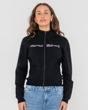 Rusty Sundial Zip Though Skimmer Knit