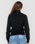 Rusty Sundial Zip Though Skimmer Knit