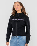 Rusty Sundial Zip Though Skimmer Knit