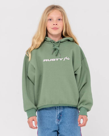 Rusty Essentials Hooded Fleece Girls
