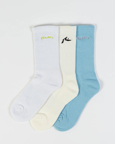 Rusty Repeat Crew 3-Sock Pack