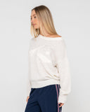 Rusty Miles Open Knit Crew