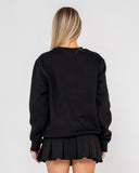 Rusty R Essential Oversized Crew Fleece