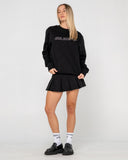 Rusty R Essential Oversized Crew Fleece