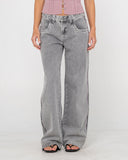 Rusty Flip Mommy Low Rise Wide Leg Denim Jean