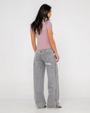 Rusty Flip Mommy Low Rise Wide Leg Denim Jean