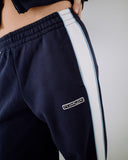 Rusty Retro Lines Wide Leg Track Pant