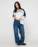 Rusty Timmy Target Contrast LS Tee