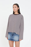 Huffer Alex Stripe Billie LS Tee