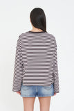 Huffer Alex Stripe Billie LS Tee