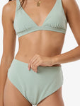 Thrills Lou Ginham High Waist Bikini Bottom