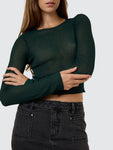 Thrills Dissolve My Mind Long Sleeve Knit Top