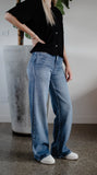 Junkfood Wendy Wide Leg Denim Blue Jean