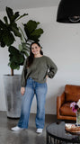 Junkfood Wendy Wide Leg Denim Blue Jean