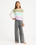 Roxy Girls Dawn Patrol Mid Lava Denim Jeans