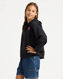 Roxy Midnight Hike Brushed Zip Up Hoodie