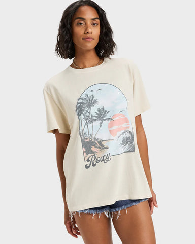 Roxy Sunnyoversize Stone Wash Tee