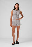 RPM Button Up Tank Top