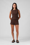 RPM Button Up Tank Top